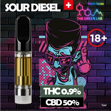 Cartridge CBD Raplegend Sour Diesel 1ml
