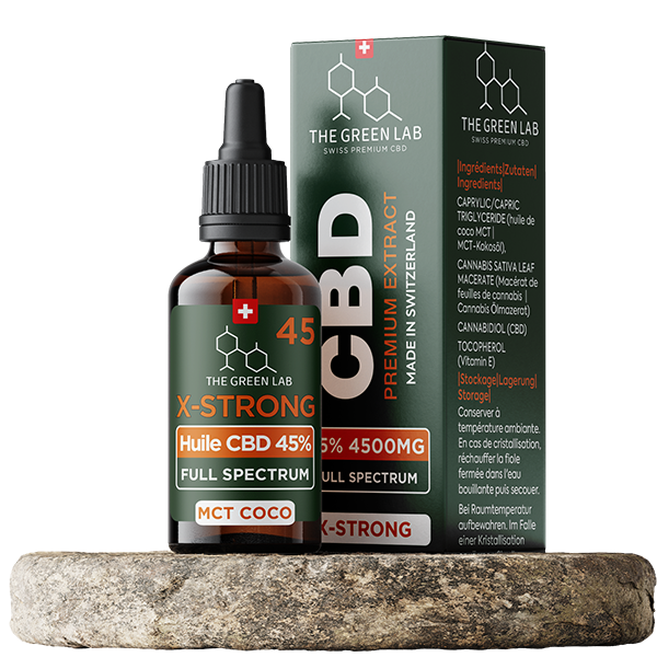 Huile CBD X-Strong 45% The Green Lab
